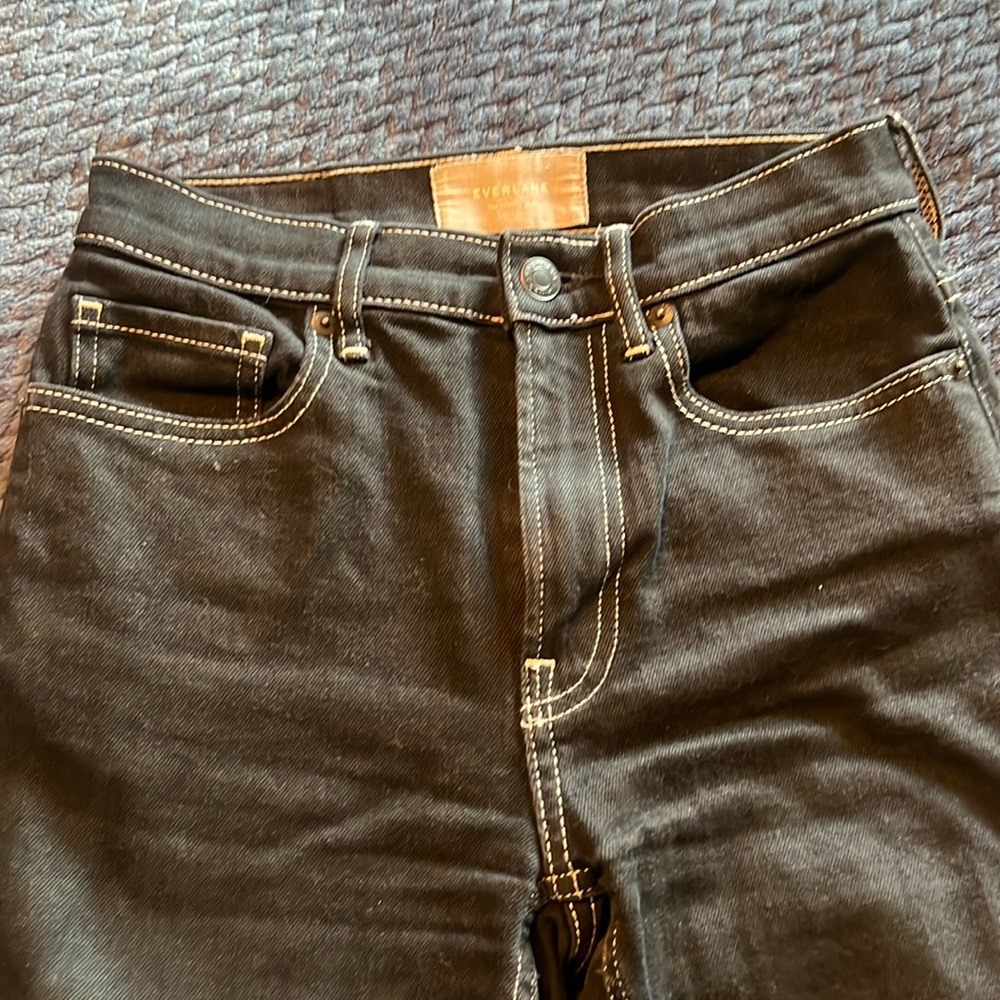 Everlane Black and white jeans